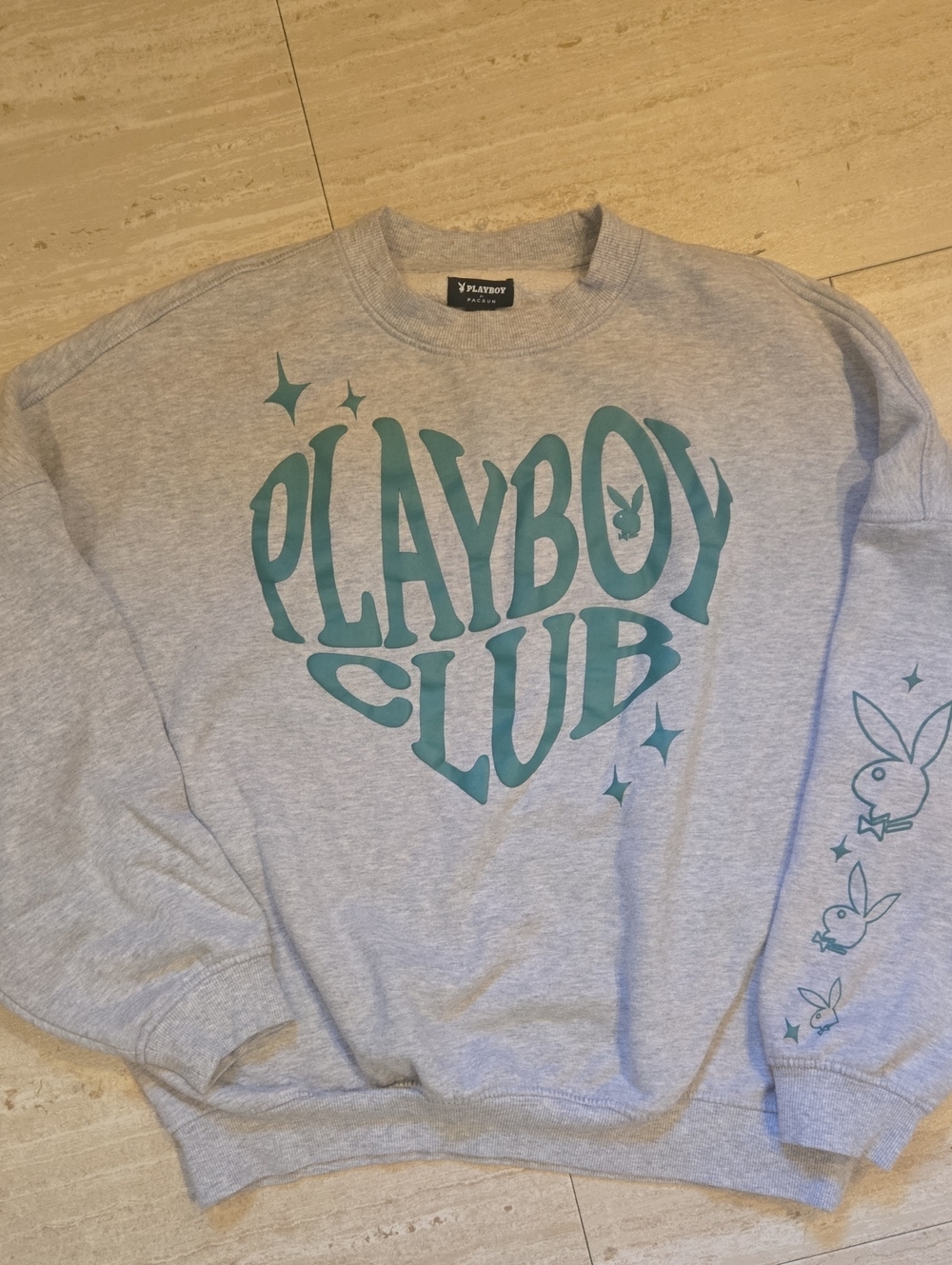 PLAYBOY CLUB Gray Sweatshirt